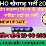 CMHO खैरागढ़ भर्ती 2025